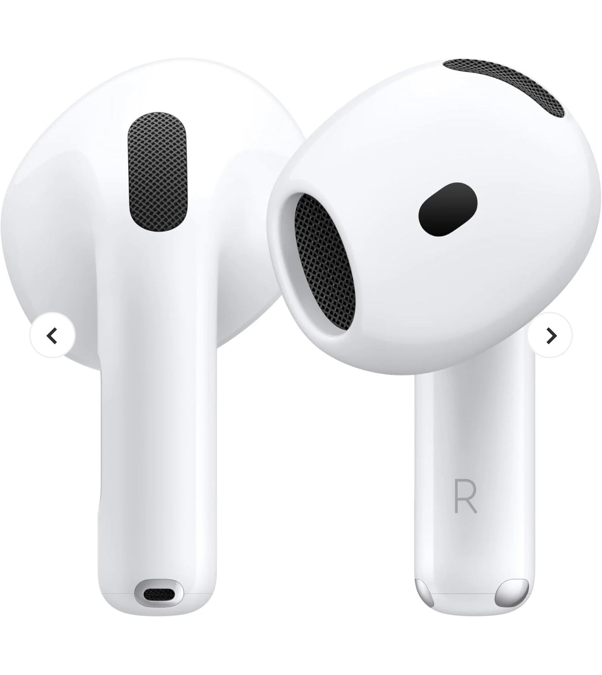 Apple AirPods 4 Wireless Earbuds, Active Noise Cancellation, Adaptive, Transparency Mode, Personalized Spatial Audio, USB-C Charging Case